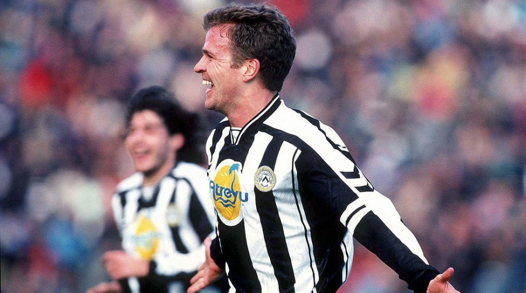 Maillot De Foot Udinese 1997/98 - Numéro 20 Bierhoff - Troisième Maillot - Taille L - Occasion